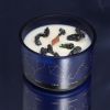 Zodiac Crystal Candle with Gemstone Bracelet - Aquarious