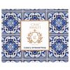 Casa Amalfi Blue Maiolica Gift Box: 3 Soaps + Ceramic Soap Dish