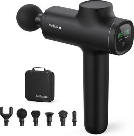 Mebak 5 Portable Massage Gun Deep Tissue Massager, Handheld Electric Body Muscle Massager, Percussion Lightweight Massage Gun (Color: Mebak 5 Gray)